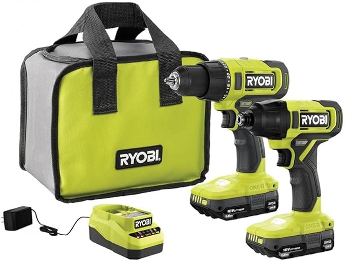 کیت ترکیبی دو ابزار  دریل/درایور بی سیم PCL1200K2 ریوبی