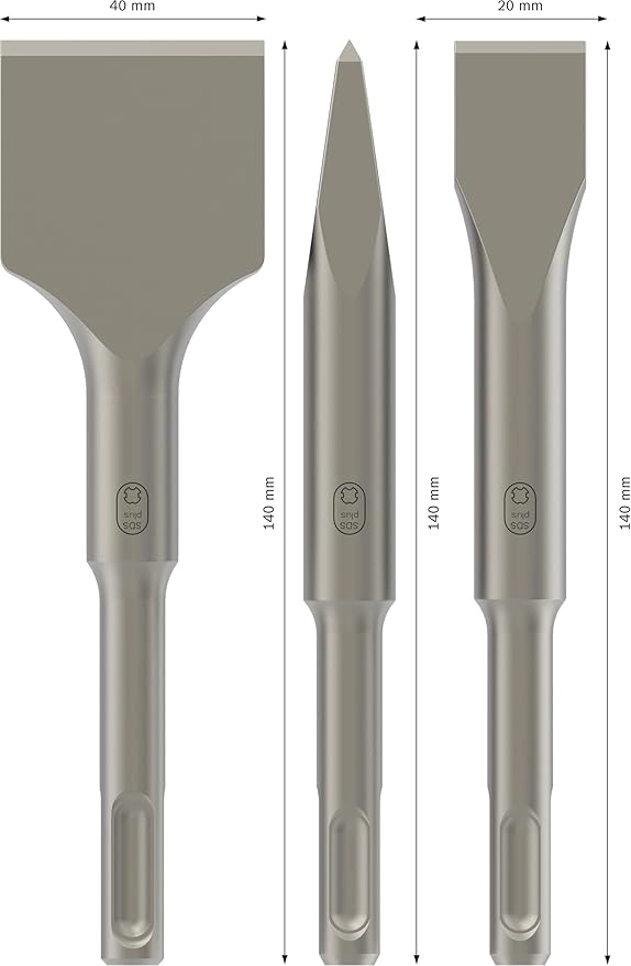 مجموعه اسکنه 1 × 3 تکه SDS-plus بوش